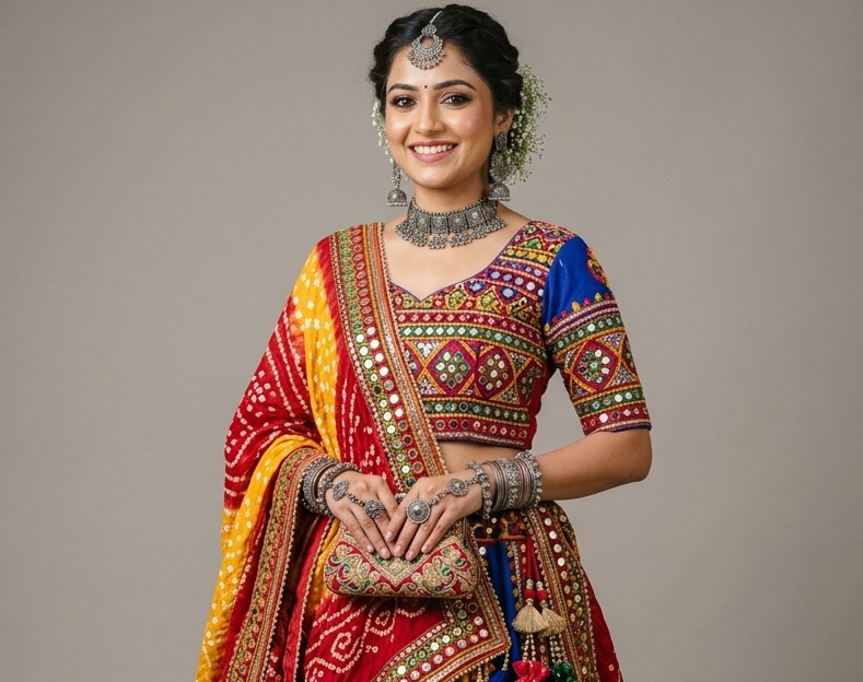 Authentic Kutch Mirror Work Festive Choli Blouse
