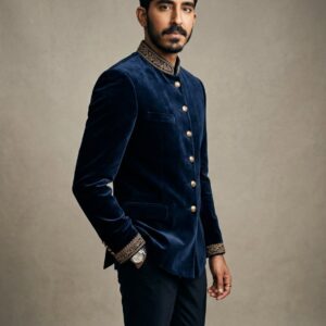Midnight Blue Formal Jodhpuri Royal Bandhgala Suit