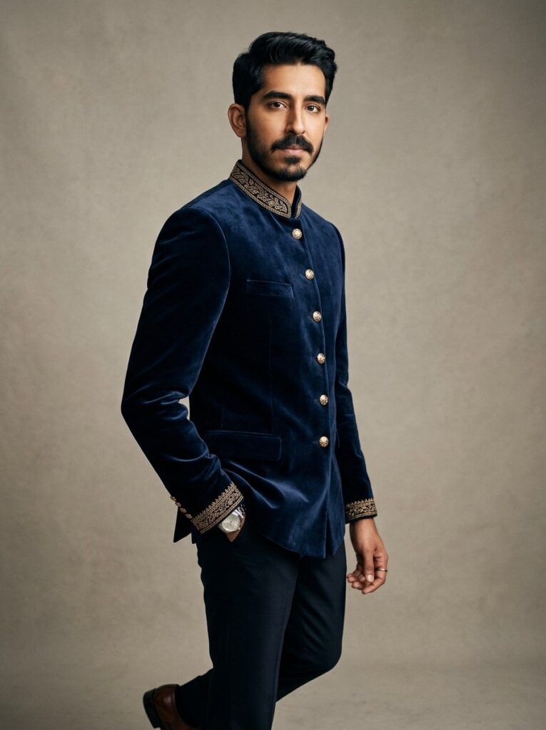 Midnight Blue Formal Jodhpuri Royal Bandhgala Suit