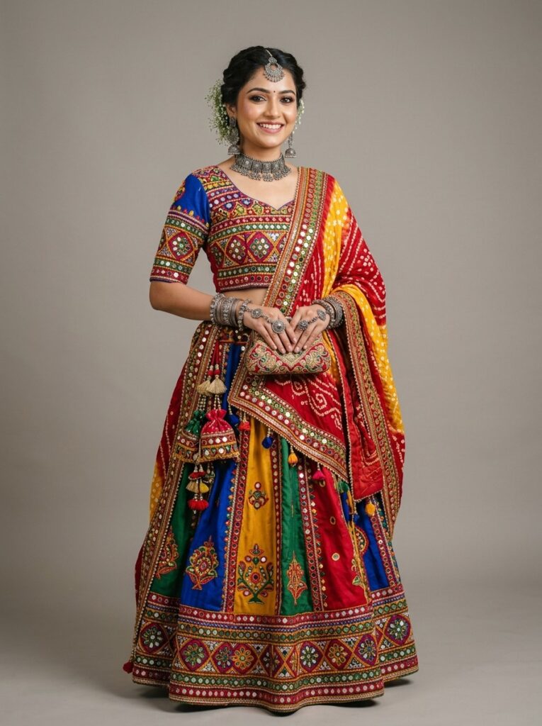 Navratri Mirror Work Ghagra Choli (Festival Edition)