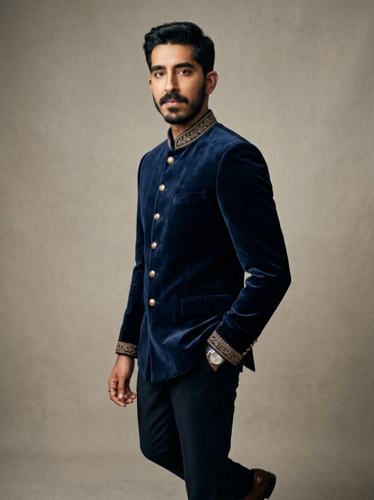 Midnight Blue Jodhpuri Bandhgala Formal Suit